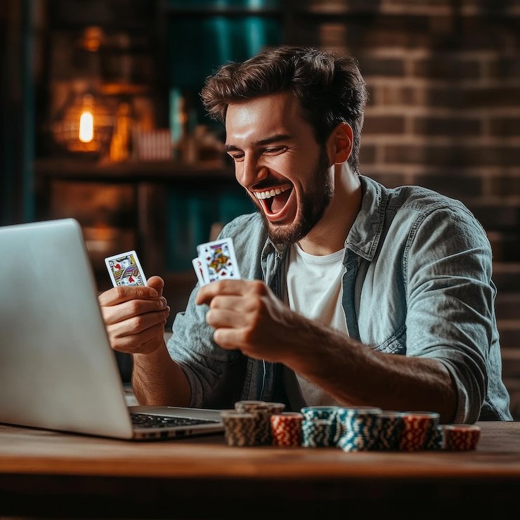 Layar permainan AduQ interaktif dengan statistik pemain di hati togel